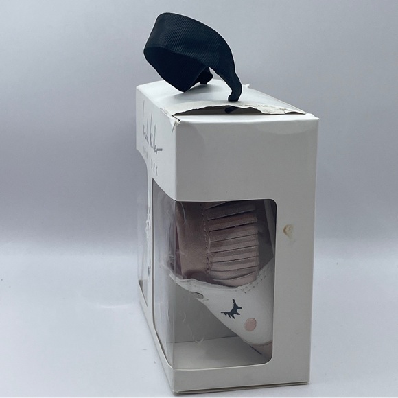 Nicole Miller Unicorn Rose Gold Infant Baby Slip On Moccasin Shoes Sz 0-6 Mos. - Picture 13 of 15